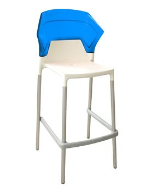 Барный стул EGO-BS white-blue
